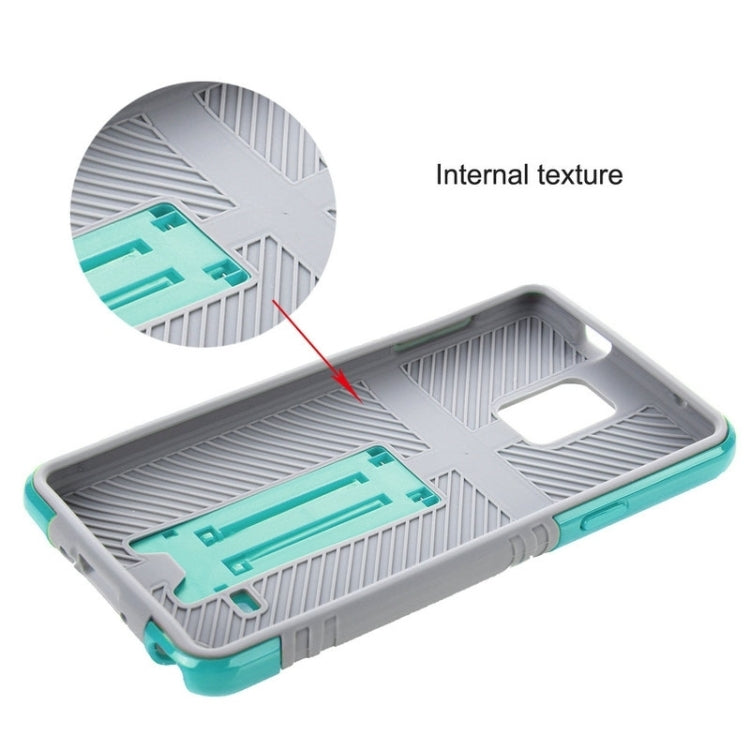 HAWEEL for Galaxy Note 4 / N910 Dual Layer TPU Plastic Combo Case with Kickstand