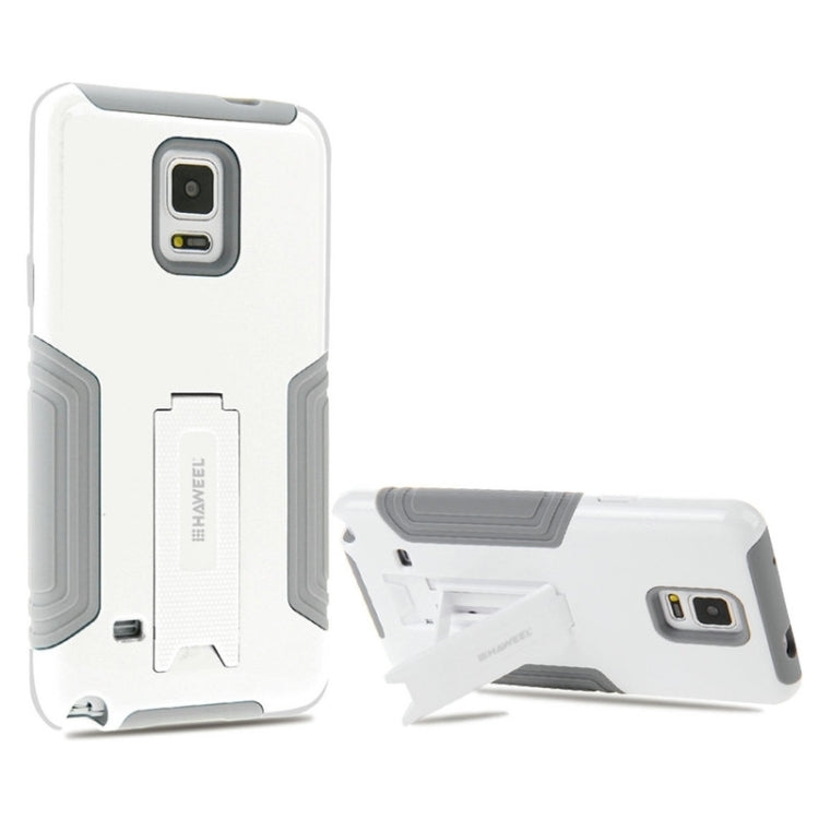 HAWEEL for Galaxy Note 4 / N910 Dual Layer TPU Plastic Combo Case with Kickstand