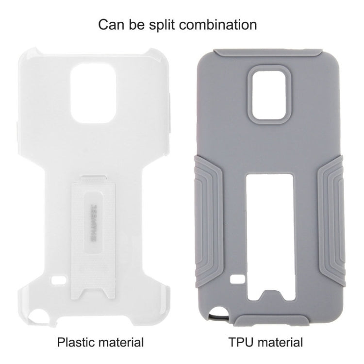 HAWEEL for Galaxy Note 4 / N910 Dual Layer TPU Plastic Combo Case with Kickstand