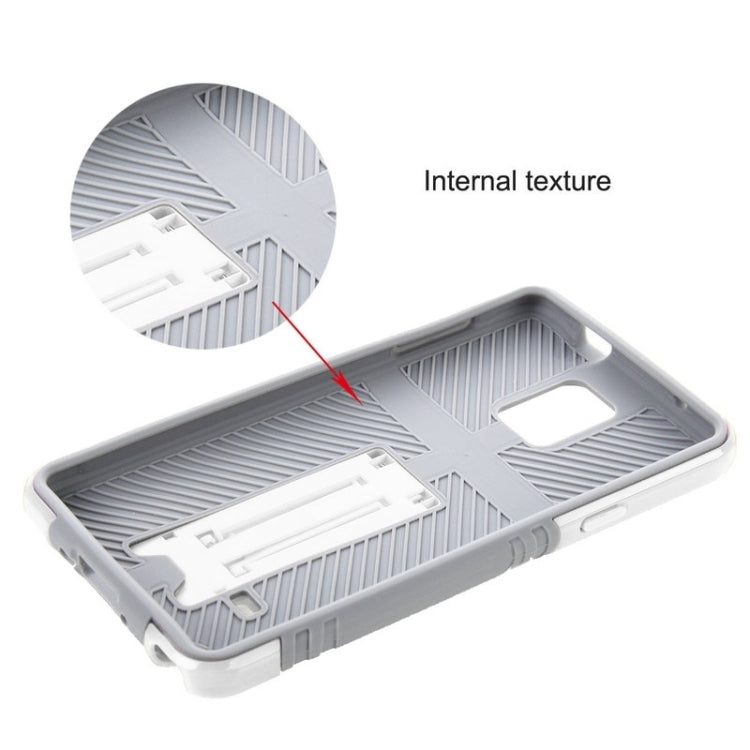 HAWEEL for Galaxy Note 4 / N910 Dual Layer TPU Plastic Combo Case with Kickstand