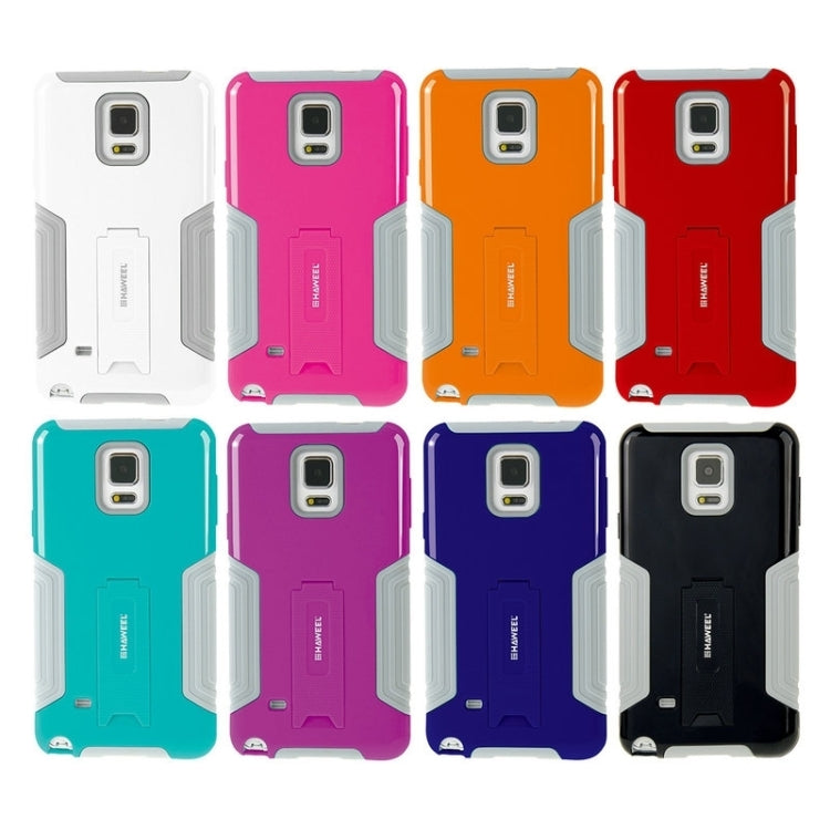 HAWEEL for Galaxy Note 4 / N910 Dual Layer TPU Plastic Combo Case with Kickstand