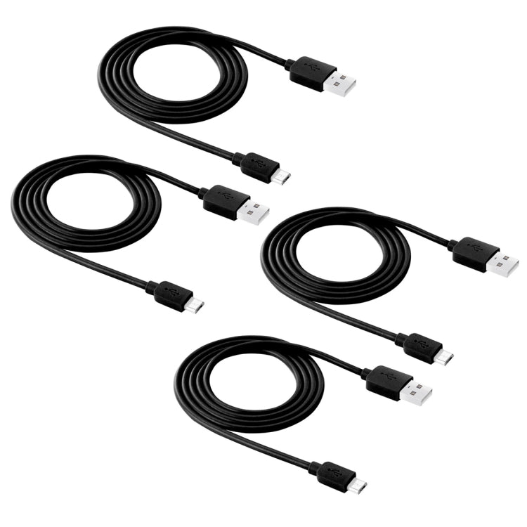 4 PCS HAWEEL 1m High Speed Micro USB to USB Data Sync Charging Cable Kits For Samsung, Huawei, Xiaomi, LG, HTC and other Smartphones