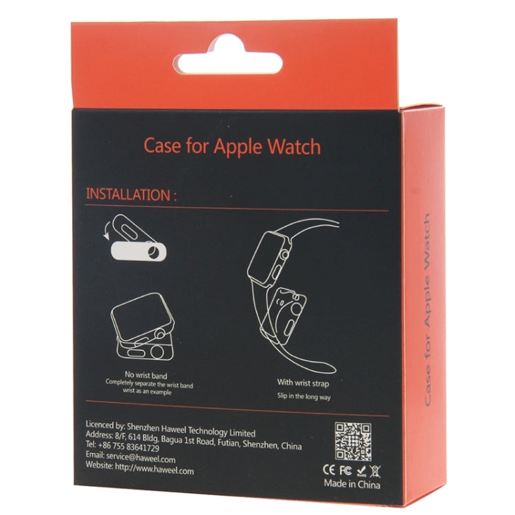 8 PCS Colors HAWEEL for Apple Watch 42mm Slim Transparent Soft TPU Protective Case
