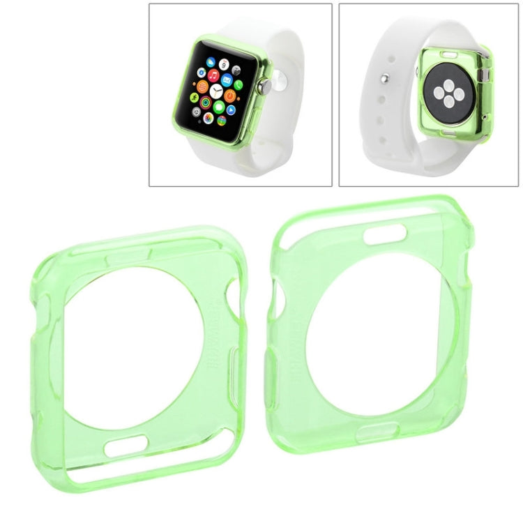 8 PCS Colors HAWEEL for Apple Watch 42mm Slim Transparent Soft TPU Protective Case