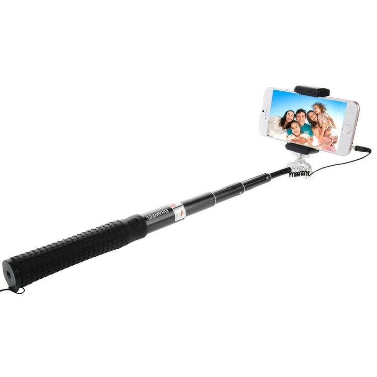 HAWEEL Wire Control Extendable Handheld Selfie Monopod with Tripod Holder & Clamp Mount for iPhone 6 & 6 Plus / Samsung / HTC, Max Length: 81cm