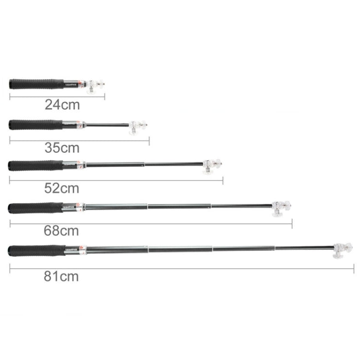 HAWEEL Wire Control Extendable Handheld Selfie Monopod with Tripod Holder & Clamp Mount for iPhone 6 & 6 Plus / Samsung / HTC, Max Length: 81cm