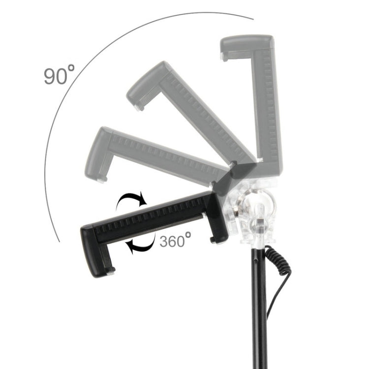 HAWEEL Wire Control Extendable Handheld Selfie Monopod with Tripod Holder & Clamp Mount for iPhone 6 & 6 Plus / Samsung / HTC, Max Length: 81cm