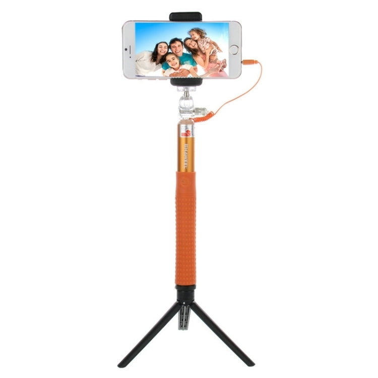 HAWEEL Wire Control Extendable Handheld Selfie Monopod with Tripod Holder & Clamp Mount for iPhone 6 & 6 Plus / Samsung / HTC, Max Length: 81cm