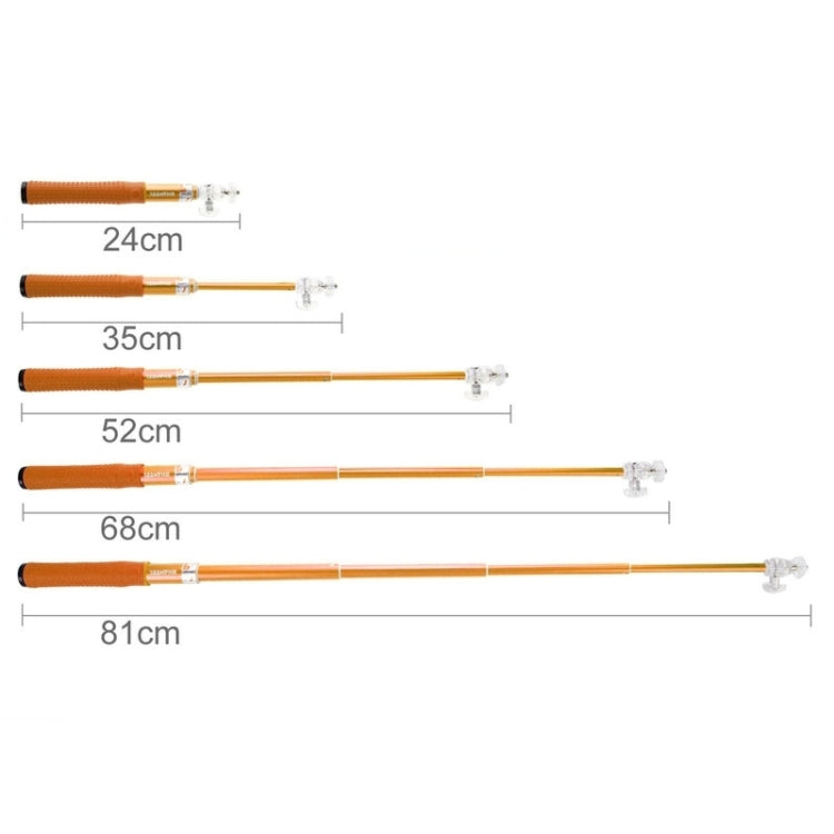 HAWEEL Wire Control Extendable Handheld Selfie Monopod with Tripod Holder & Clamp Mount for iPhone 6 & 6 Plus / Samsung / HTC, Max Length: 81cm