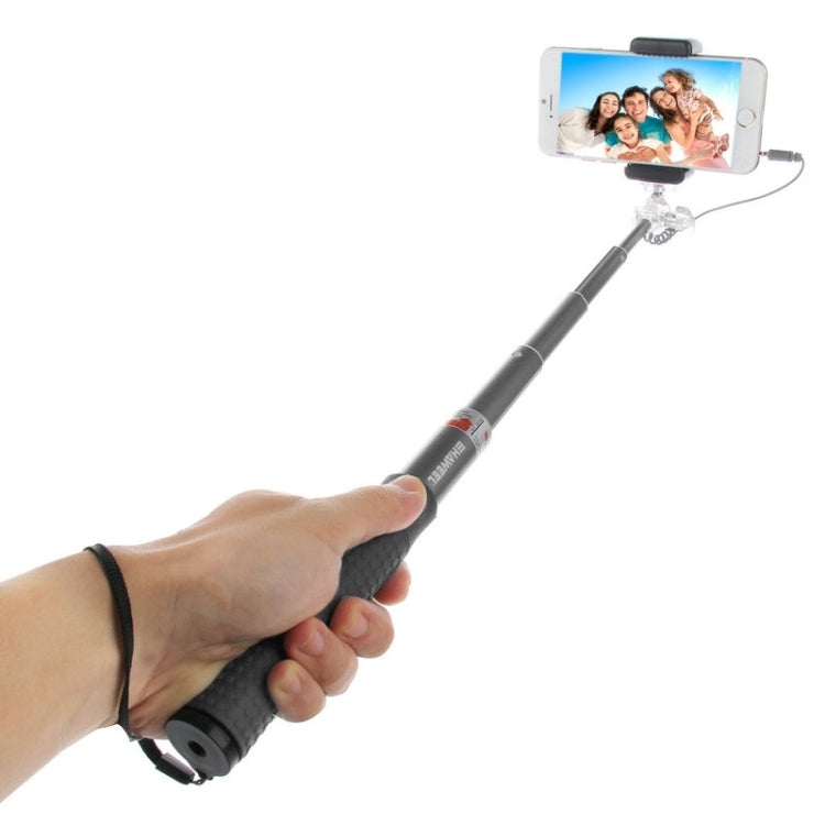HAWEEL Wire Control Extendable Handheld Selfie Monopod with Tripod Holder & Clamp Mount for iPhone 6 & 6 Plus / Samsung / HTC, Max Length: 81cm