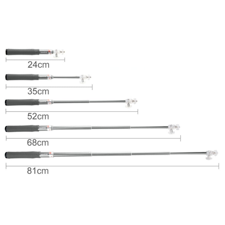 HAWEEL Wire Control Extendable Handheld Selfie Monopod with Tripod Holder & Clamp Mount for iPhone 6 & 6 Plus / Samsung / HTC, Max Length: 81cm