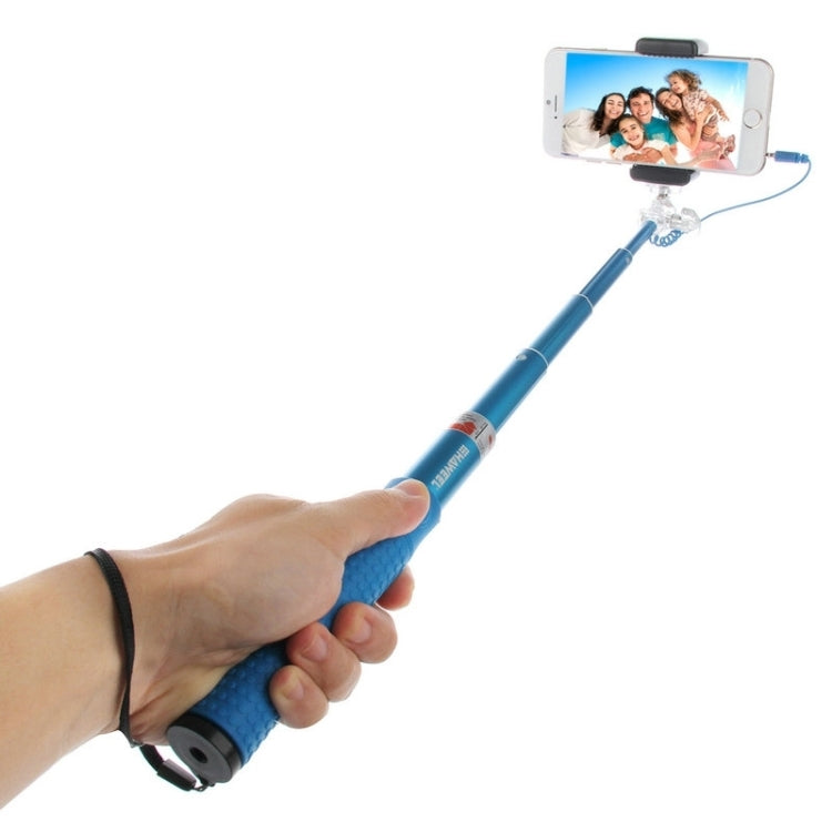 HAWEEL Wire Control Extendable Handheld Selfie Monopod with Tripod Holder & Clamp Mount for iPhone 6 & 6 Plus / Samsung / HTC, Max Length: 81cm