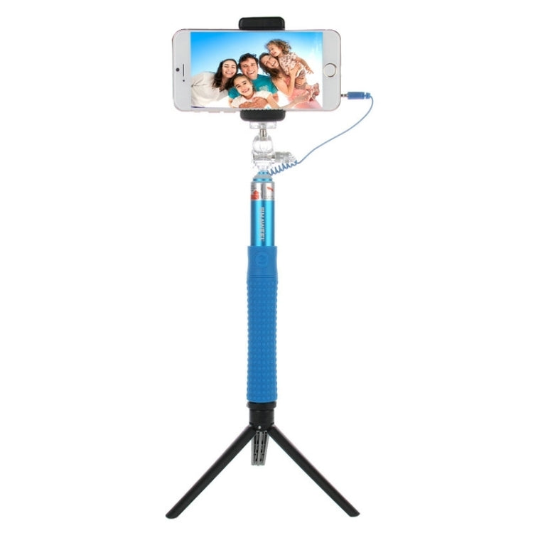 HAWEEL Wire Control Extendable Handheld Selfie Monopod with Tripod Holder & Clamp Mount for iPhone 6 & 6 Plus / Samsung / HTC, Max Length: 81cm