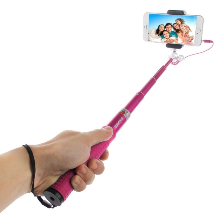 HAWEEL Wire Control Extendable Handheld Selfie Monopod with Tripod Holder & Clamp Mount for iPhone 6 & 6 Plus / Samsung / HTC, Max Length: 81cm