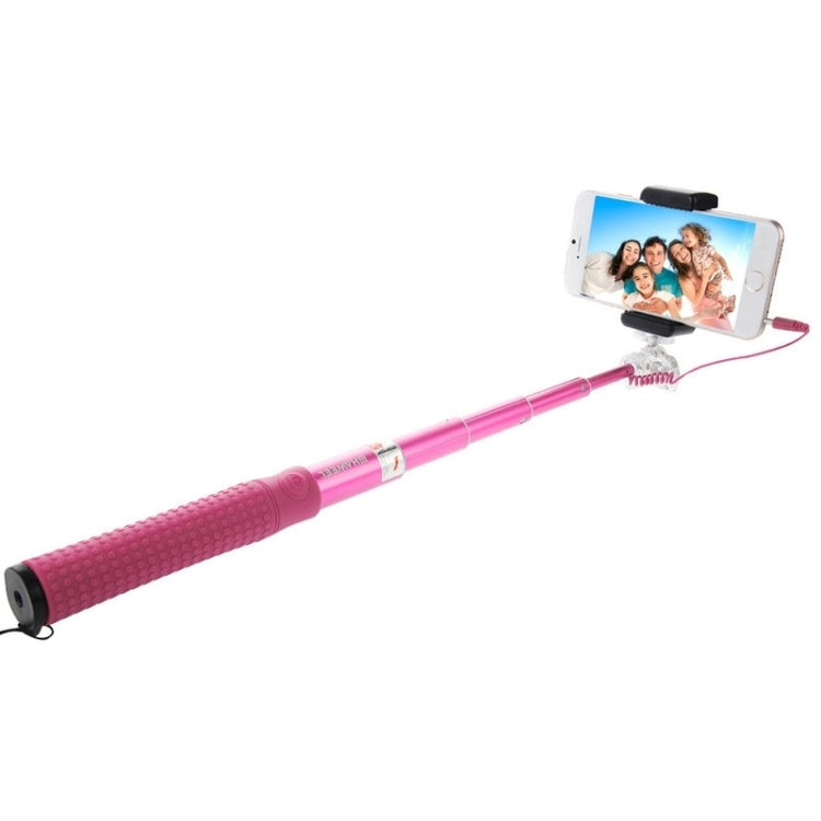 HAWEEL Wire Control Extendable Handheld Selfie Monopod with Tripod Holder & Clamp Mount for iPhone 6 & 6 Plus / Samsung / HTC, Max Length: 81cm