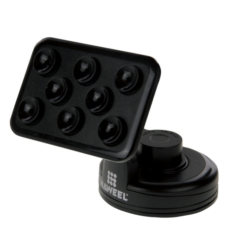 HAWEEL Universal 360 Degrees Rotation Windshield Mount Holder with 8 Suckers, For iPhone, Galaxy, Huawei, Xiaomi, LG, HTC and other Smartphones(Black)