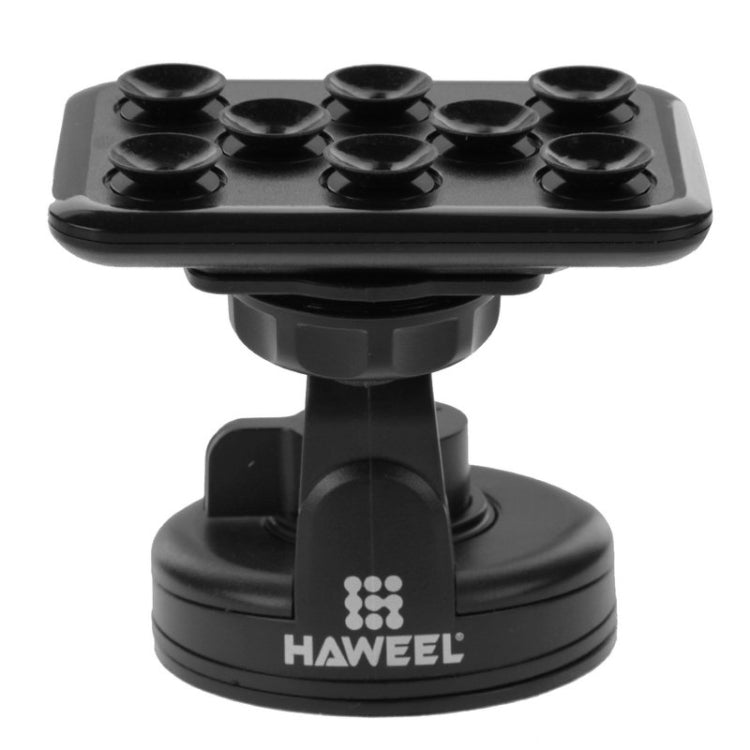 HAWEEL Universal 360 Degrees Rotation Windshield Mount Holder with 8 Suckers, For iPhone, Galaxy, Huawei, Xiaomi, LG, HTC and other Smartphones(Black)