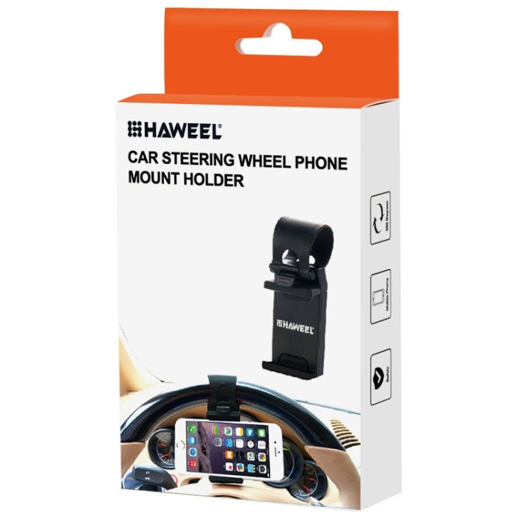 [UAE Warehouse] HAWEEL Universal Car Steering Wheel Phone Mount Holder