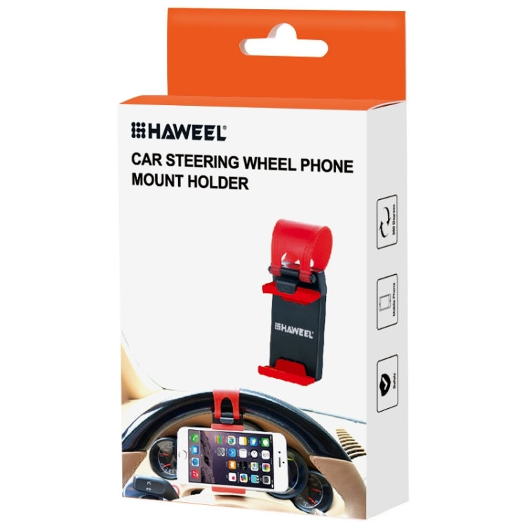 [UAE Warehouse] HAWEEL Universal Car Steering Wheel Phone Mount Holder