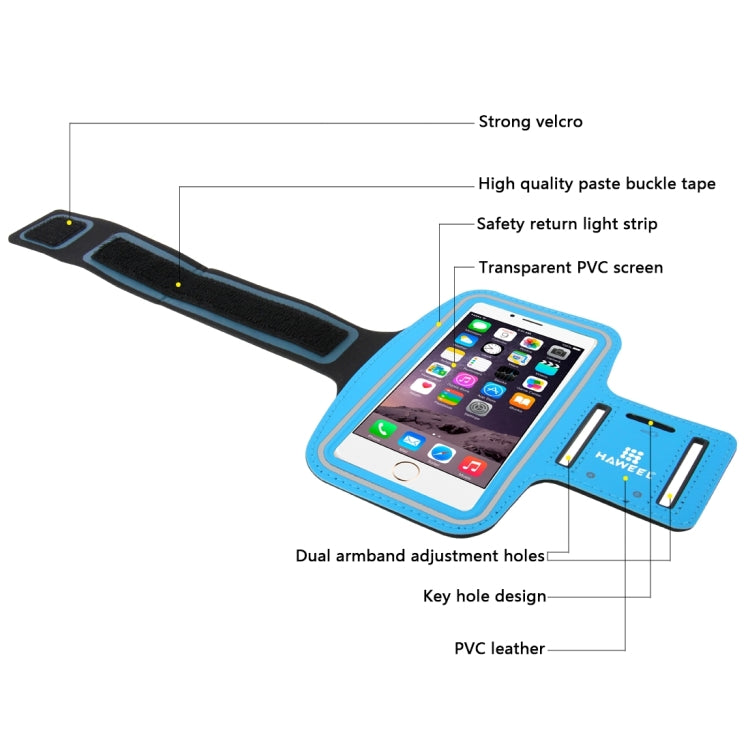 HAWEEL Sport Armband Case with Earphone Hole & Key Pocket, For iPhone XS, iPhone XS Max, iPhone X, iPhone 8 Plus & 7 Plus, iPhone 6 Plus, Galaxy S9+ / S8+ / S6 / S5