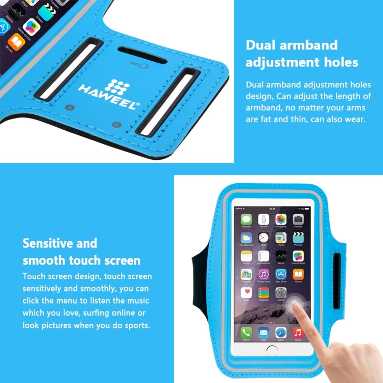 HAWEEL Sport Armband Case with Earphone Hole & Key Pocket, For iPhone XS, iPhone XS Max, iPhone X, iPhone 8 Plus & 7 Plus, iPhone 6 Plus, Galaxy S9+ / S8+ / S6 / S5
