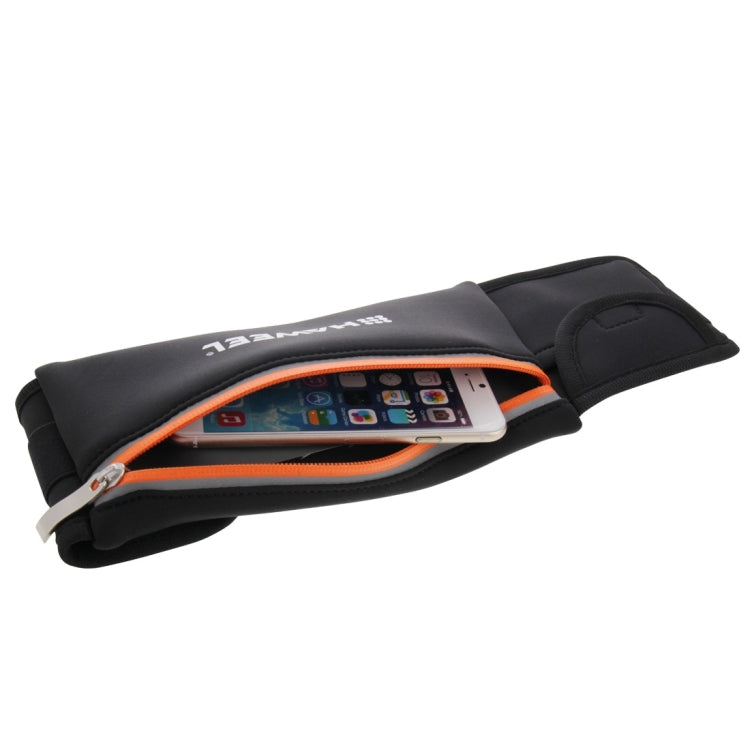 HAWEEL Outdoor Sports Waist Bag Zip Pouch with Earphone Hole for  iPhone 8 & 7  Plus /  iPhone 8 & 7  / iPhone 6 & 6s / iPhone 6 Plus & 6s Plus, Galaxy Note 6 / 5 / S6(Orange)
