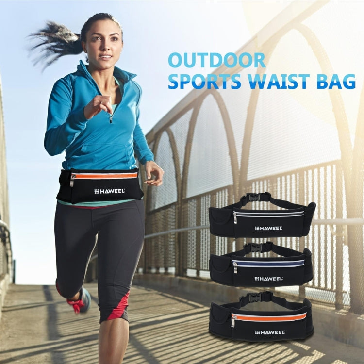 HAWEEL Outdoor Sports Waist Bag Zip Pouch with Earphone Hole for  iPhone 8 & 7  Plus /  iPhone 8 & 7  / iPhone 6 & 6s / iPhone 6 Plus & 6s Plus, Galaxy Note 6 / 5 / S6(Orange)