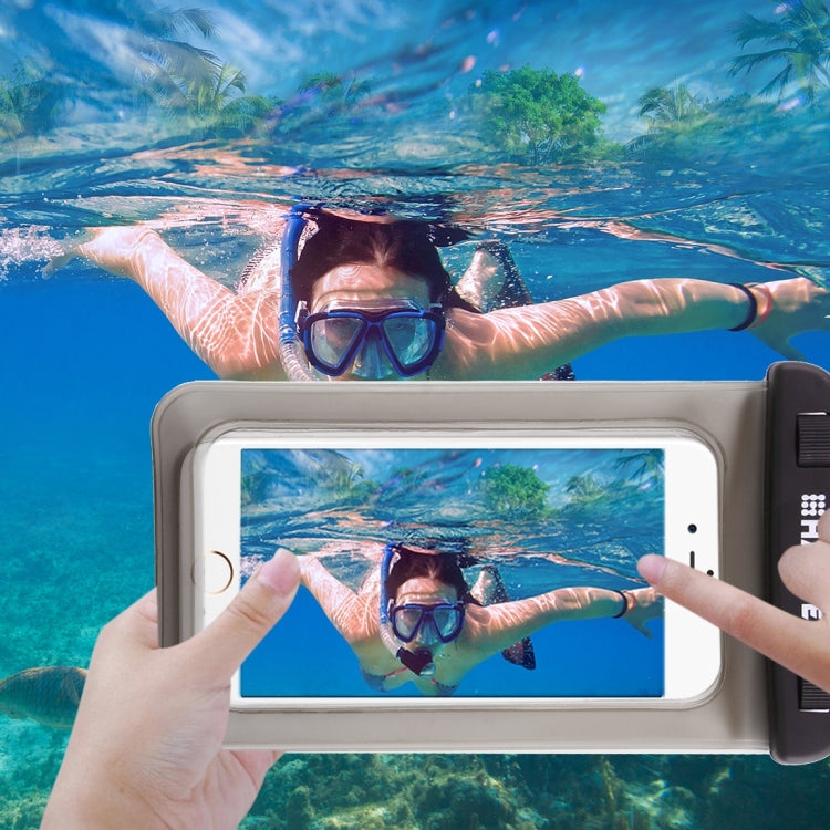 [HK Warehouse] HAWEEL Transparent Universal Waterproof Bag with Lanyard for iPhone, Galaxy, Huawei, Xiaomi, LG, HTC and Other Smart Phones(Black)