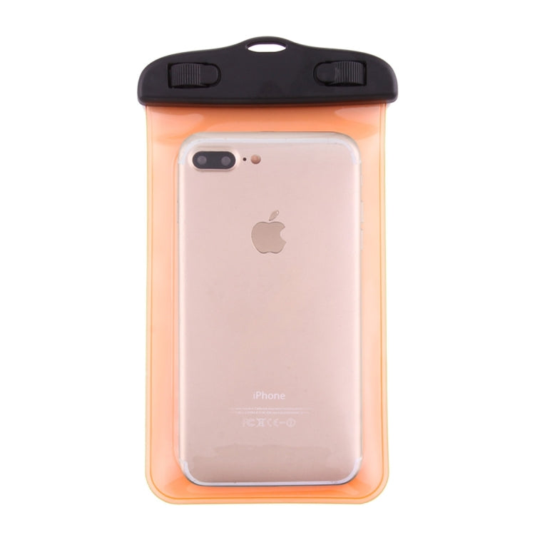 HAWEEL Transparent Universal Waterproof Bag with Lanyard for iPhone, Galaxy, Huawei, Xiaomi, LG, HTC and Other Smart Phones(Orange)