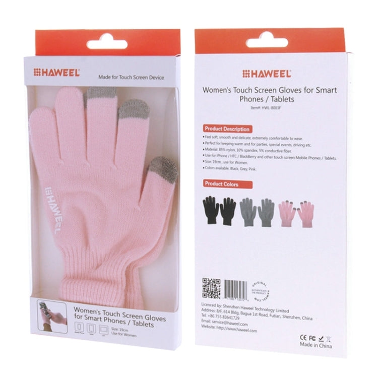 HAWEEL Three Fingers Touch Screen Gloves for Women, For iPhone, Galaxy, Huawei, Xiaomi, HTC, Sony, LG and other Touch Screen Devices