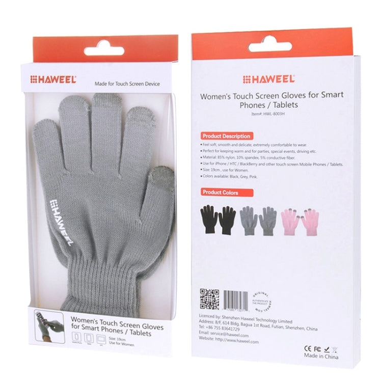 HAWEEL Three Fingers Touch Screen Gloves for Women, For iPhone, Galaxy, Huawei, Xiaomi, HTC, Sony, LG and other Touch Screen Devices