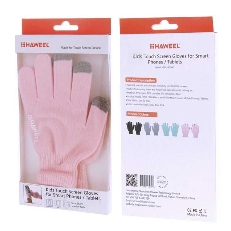 HAWEEL Three Fingers Touch Screen Gloves for Kids, For iPhone, Galaxy, Huawei, Xiaomi, HTC, Sony, LG and other Touch Screen Devices