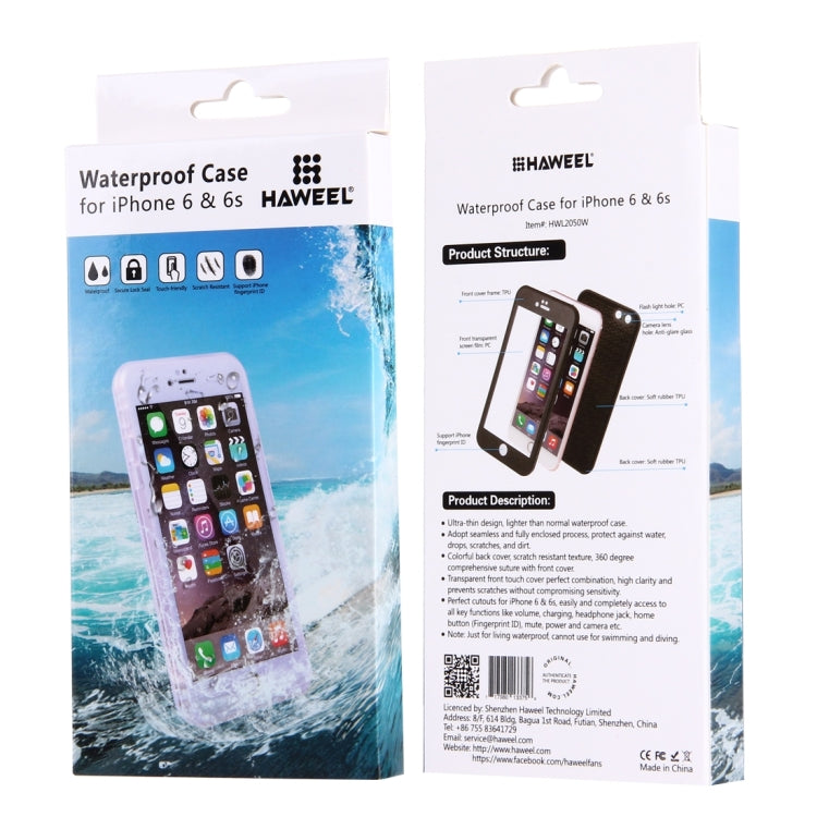 HAWEEL for iPhone 6 & 6s Tridimensional Diamond Pattern 3ATM Life Waterproof Protective Case