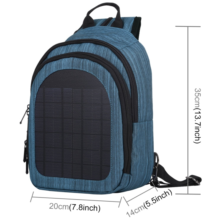 HAWEEL 5V Solar Panel Power Single & Double Shoulder Backpack Bag