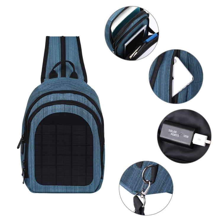 HAWEEL 5V Solar Panel Power Single & Double Shoulder Backpack Bag