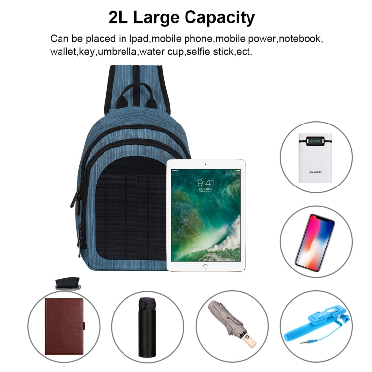 HAWEEL 5V Solar Panel Power Single & Double Shoulder Backpack Bag