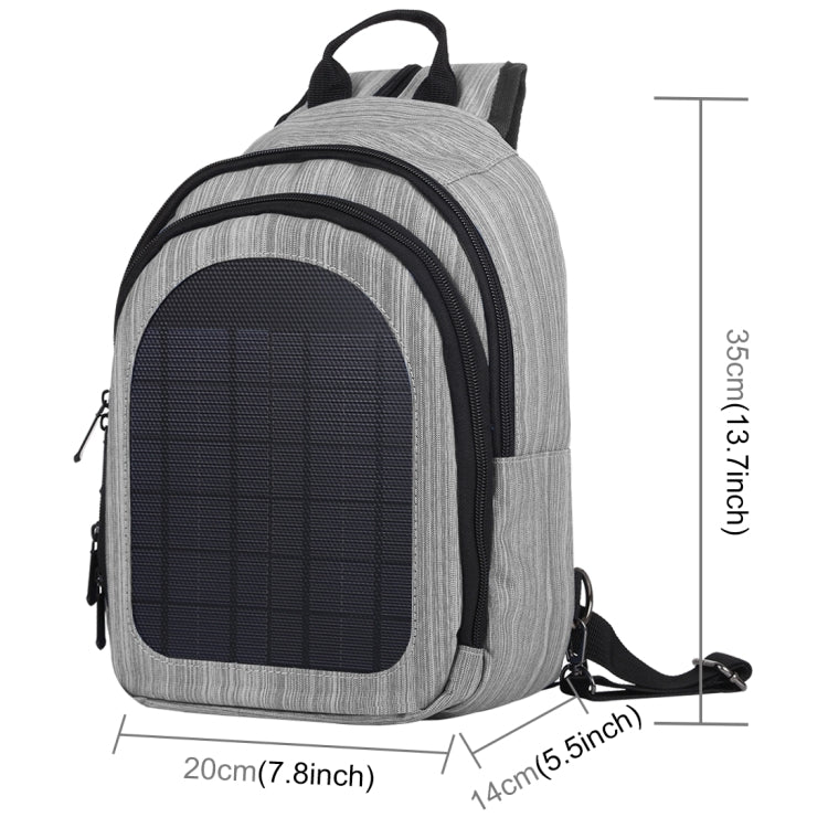 HAWEEL 5V Solar Panel Power Single & Double Shoulder Backpack Bag
