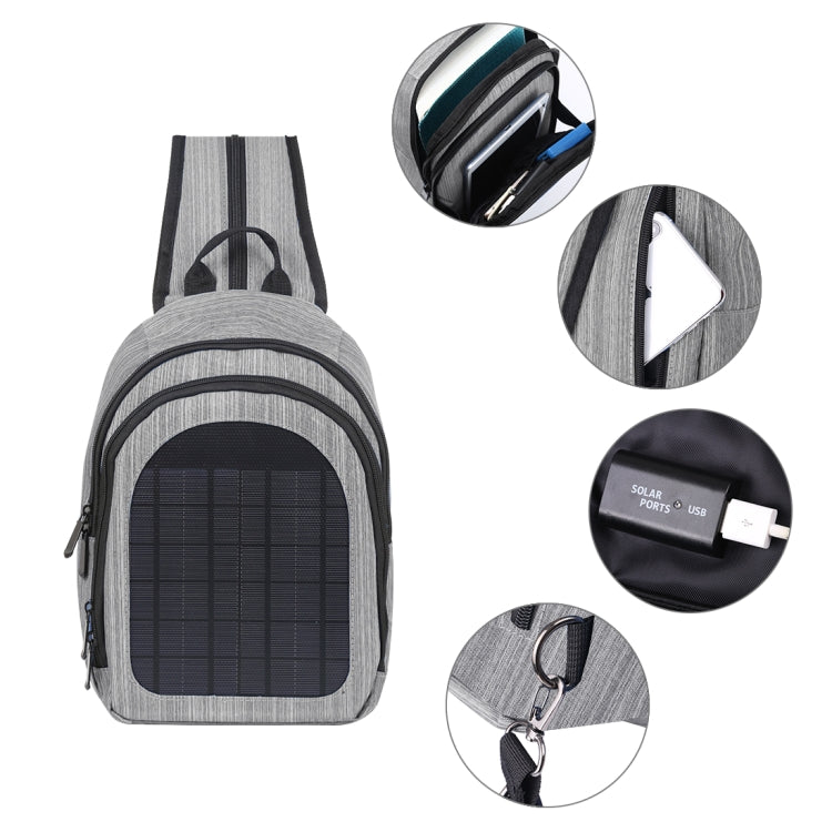 HAWEEL 5V Solar Panel Power Single & Double Shoulder Backpack Bag