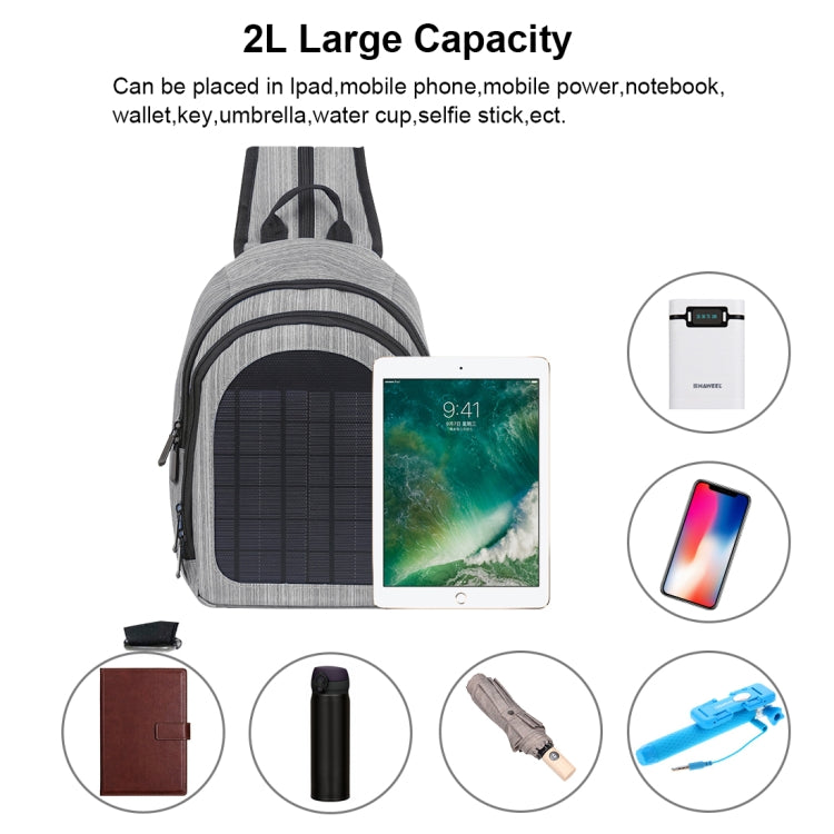 HAWEEL 5V Solar Panel Power Single & Double Shoulder Backpack Bag