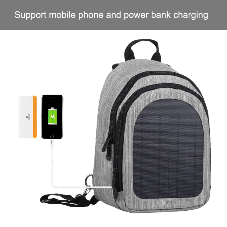 HAWEEL 5V Solar Panel Power Single & Double Shoulder Backpack Bag