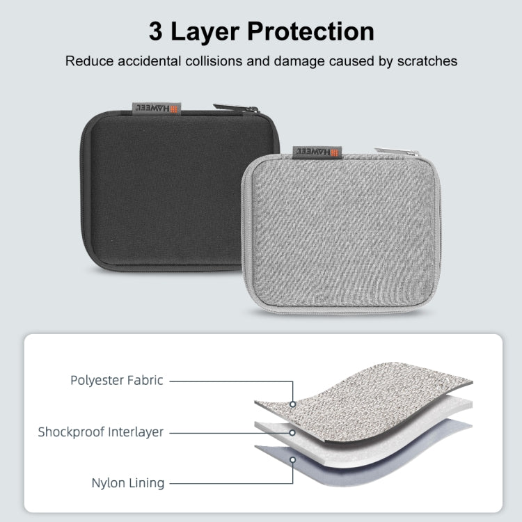 HAWEEL Watch Band Organizer Box Earphones / U Disk / Digital Cable Storage Case