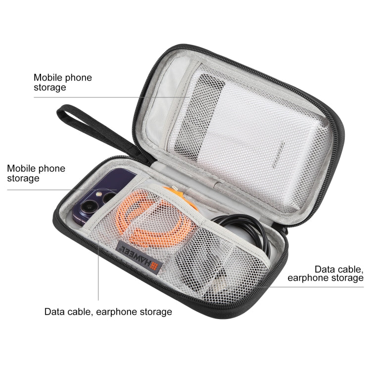 HAWEEL Electronic Organizer Storage Bag for Cellphones, Power Bank, Cables, Mouse, Earphones