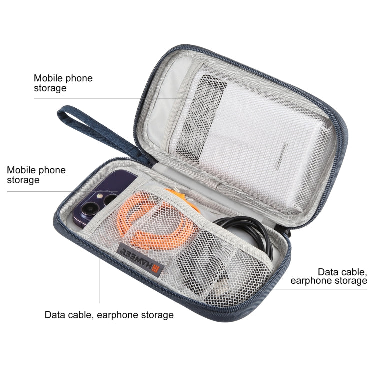 HAWEEL Electronic Organizer Storage Bag for Cellphones, Power Bank, Cables, Mouse, Earphones