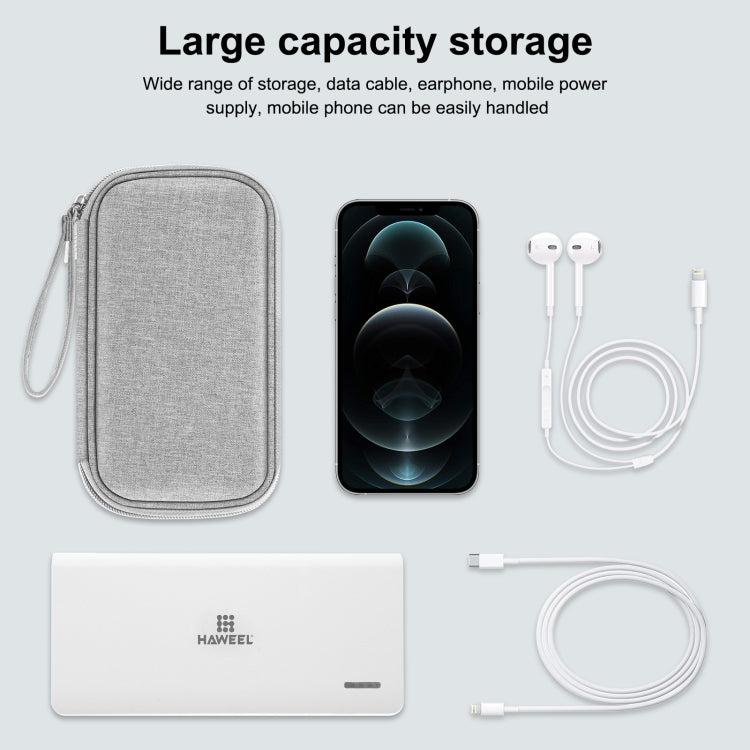 HAWEEL Electronic Organizer Storage Bag for Cellphones, Power Bank, Cables, Mouse, Earphones