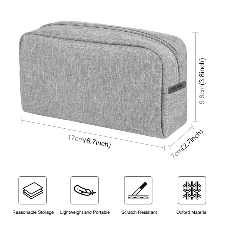 HAWEEL Electronic Organizer Storage Bag for Charger, Power Bank, Cables, Mouse, Earphones, Size: S