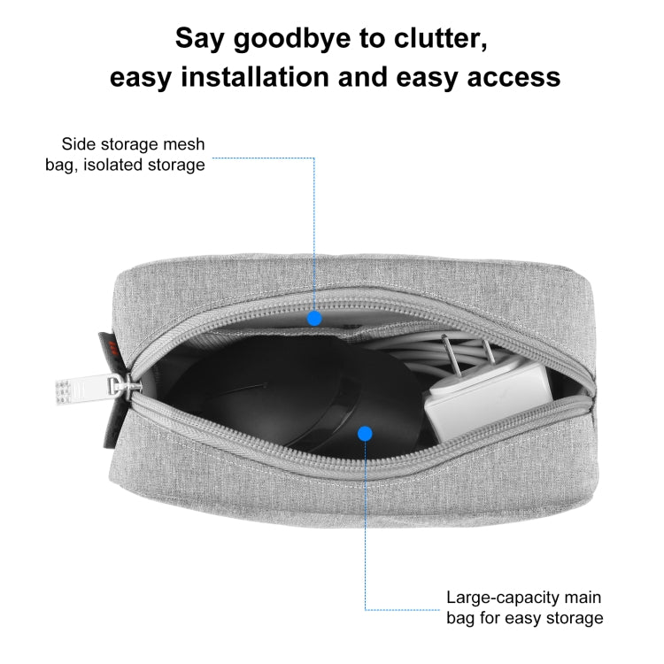 HAWEEL Electronic Organizer Storage Bag for Charger, Power Bank, Cables, Mouse, Earphones, Size: S