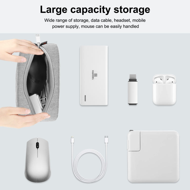 HAWEEL Electronic Organizer Storage Bag for Charger, Power Bank, Cables, Mouse, Earphones, Size: S