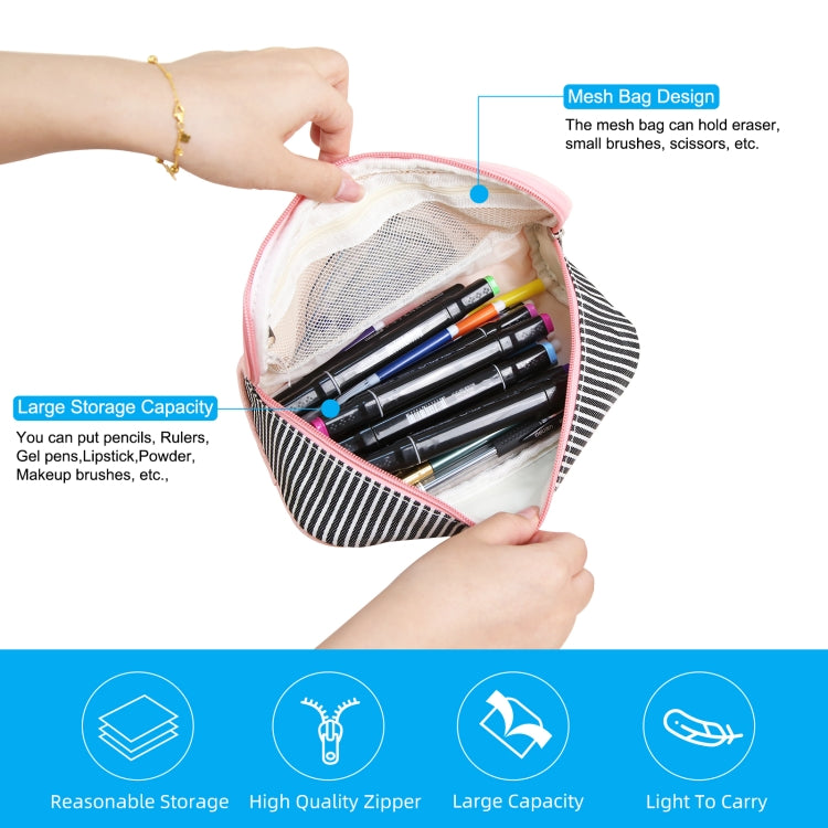 HAWEEL Pencil Case Cosmetic Storage Organizer Canvas Glasses Bag