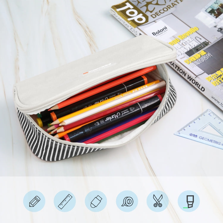 HAWEEL Pencil Case Cosmetic Storage Organizer Canvas Glasses Bag