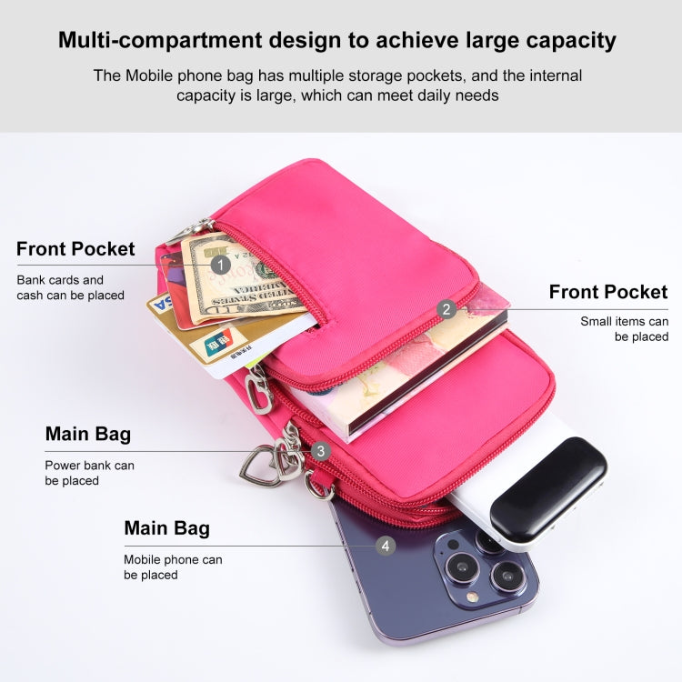 HAWEEL Mini Crossbody Vertical Zipper Pouch Phone Case Bag